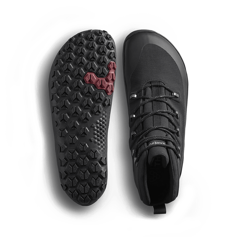 Load image into Gallery viewer, Vivobarefoot Tracker Textile AT II Men's Barefoot Hiking Boot – Obsidian

