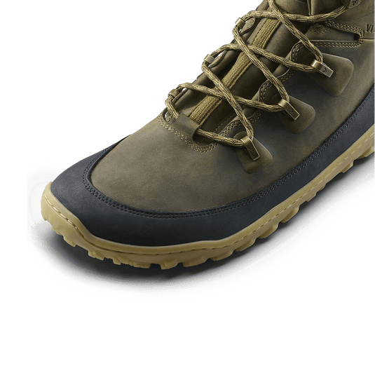 Vivobarefoot Tracker Leather AT II Men's Barefoot Hiking Boot – Dark Olive