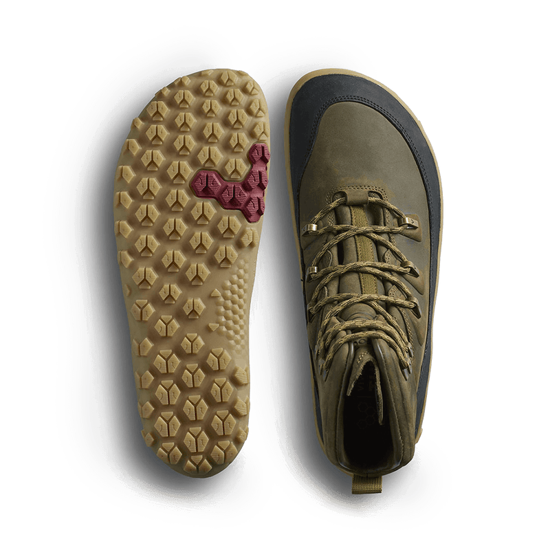 Load image into Gallery viewer, Vivobarefoot Tracker Leather AT II Men's Barefoot Hiking Boot – Dark Olive
