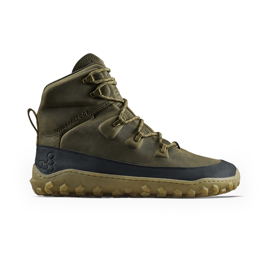 Vivobarefoot Tracker Leather AT II Men's Barefoot Hiking Boot – Dark Olive