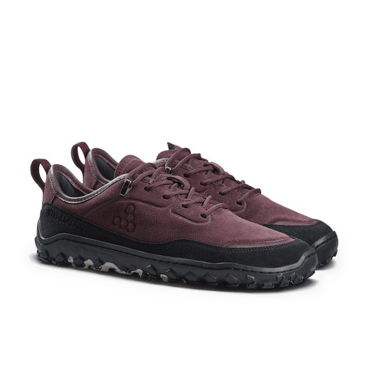 Vivobarefoot Tracker Leather AT Low II Suede Men's Barefoot Hiking Shoe – Fig