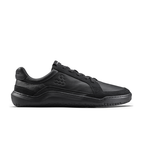 Vivobarefoot Gobi II Sneaker Premium Leather Mens Triple Obsidian-0