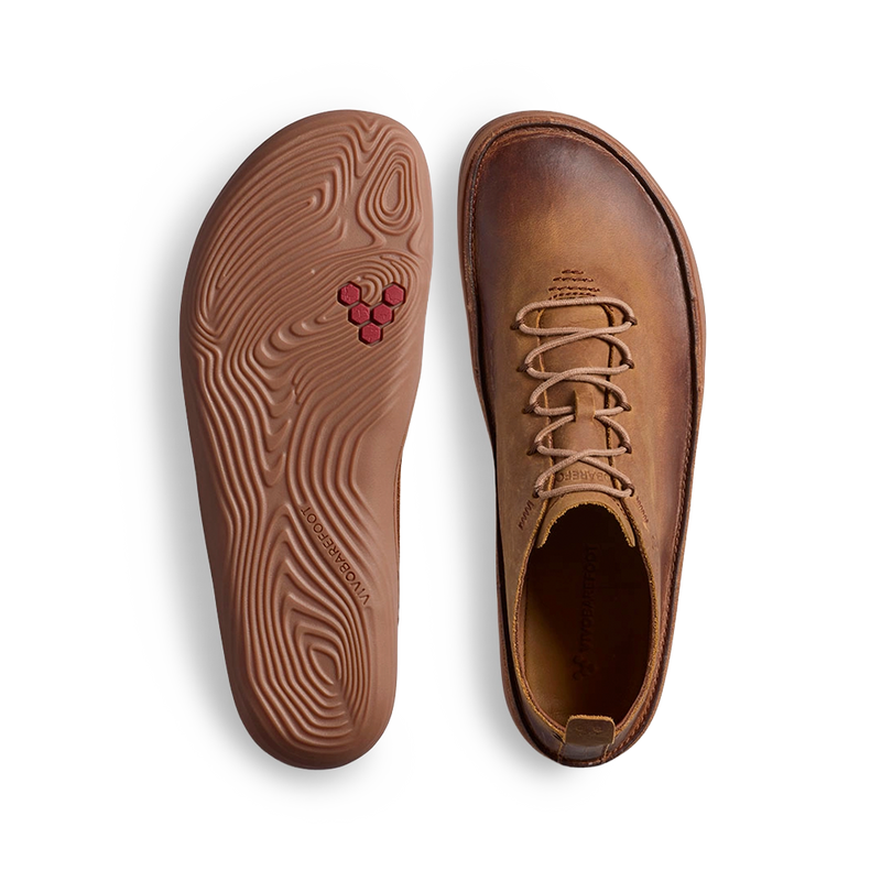 Load image into Gallery viewer, Vivobarefoot Sensus Moc Lace Up Leather Mens Dark Tan-1

