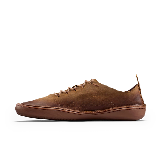 Vivobarefoot Sensus Moc Lace Up Leather Mens Dark Tan-2