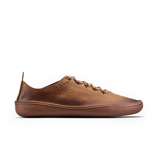 Vivobarefoot Sensus Moc Lace Up Leather Mens Dark Tan-0