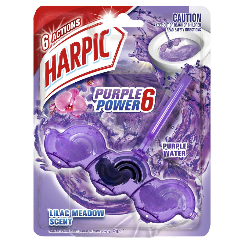 Load image into Gallery viewer, Harpic 35g Toilet Block Cleaner Cage 6 Actions in Lilac Meadow-0
