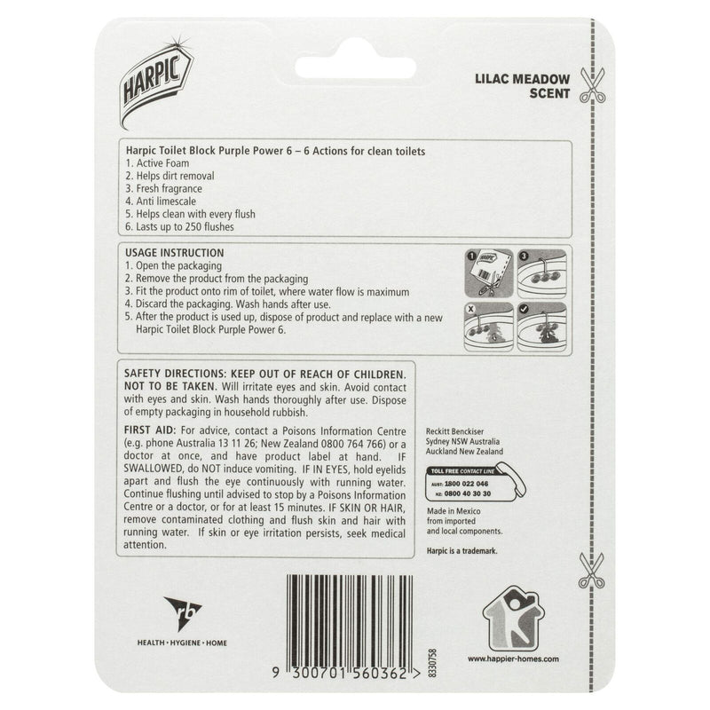 Load image into Gallery viewer, Harpic 35g Toilet Block Cleaner Cage 6 Actions in Lilac Meadow-2
