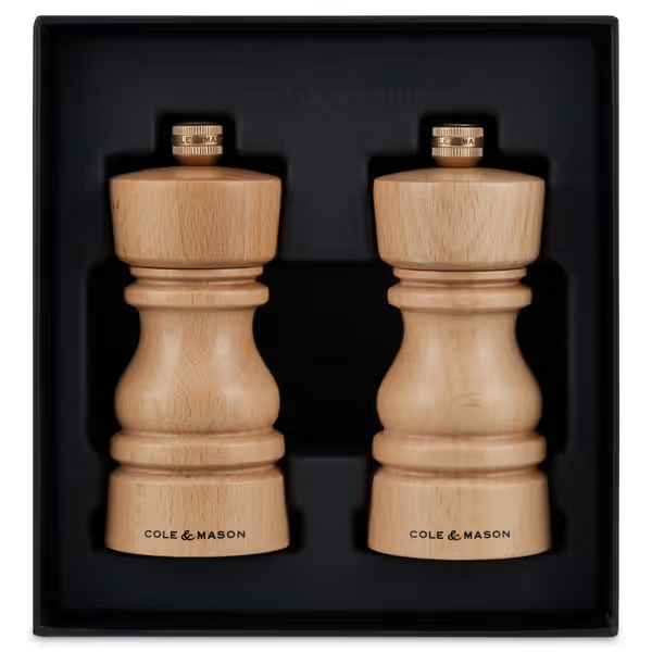 Load image into Gallery viewer, Cole &amp; Mason London Salt &amp; Pepper Shaker Mill Gift Set - Natural Beech - 130mm-2
