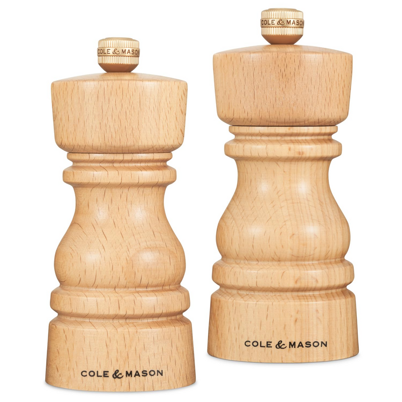 Load image into Gallery viewer, Cole &amp; Mason London Salt &amp; Pepper Shaker Mill Gift Set - Natural Beech - 130mm-0
