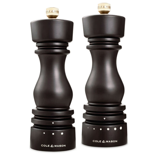 Cole & Mason London Grind Select Salt & Pepper Mill Gift Set – Chocolate Wood-0