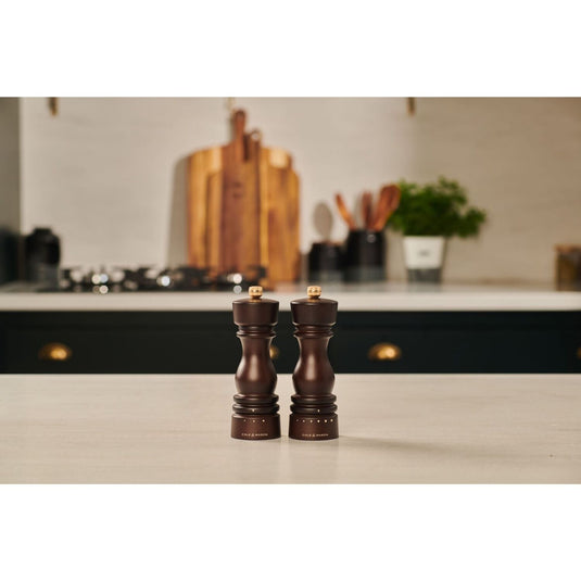 Cole & Mason London Grind Select Salt & Pepper Mill Gift Set – Chocolate Wood-4