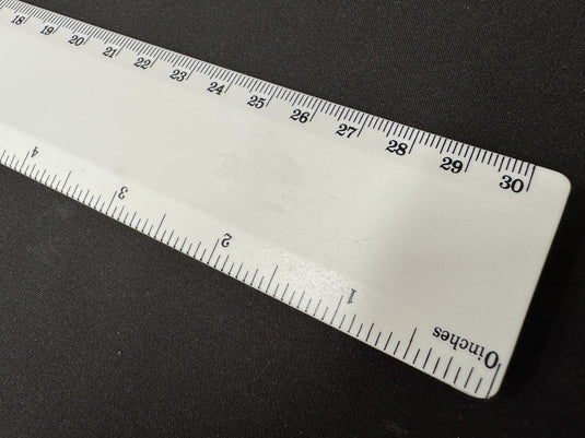 50x Bio Ruler 30cm Eco Friendly Biodegradable Corn BULK School Office - White-3
