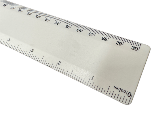 50x Bio Ruler 30cm Eco Friendly Biodegradable Corn BULK School Office - White-4