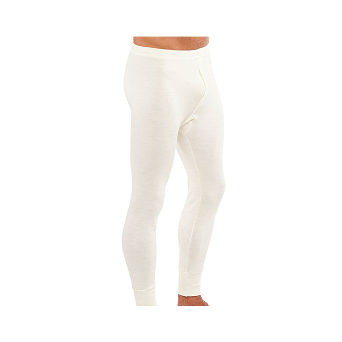 Mens Thermal Long Johns Trouser Pants Merino Wool Blend Aus Made Thermals - Beige-0