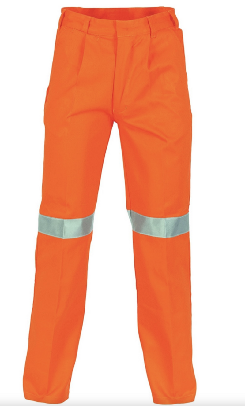 Load image into Gallery viewer, DNC Cotton Drill Pants With 3M Reflective Tape - Orange - Size 107R-1

