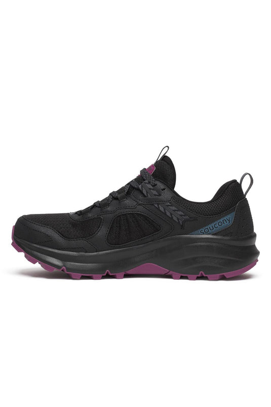 Saucony Womens Excursion TR17 Gore Tex GTX Runners Shoes in Black/Plum