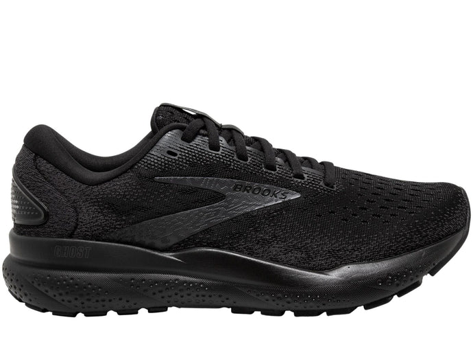 Womens Brooks Ghost 16 Running Shoes (D Wide) in Black/Black/Ebony – Size 11