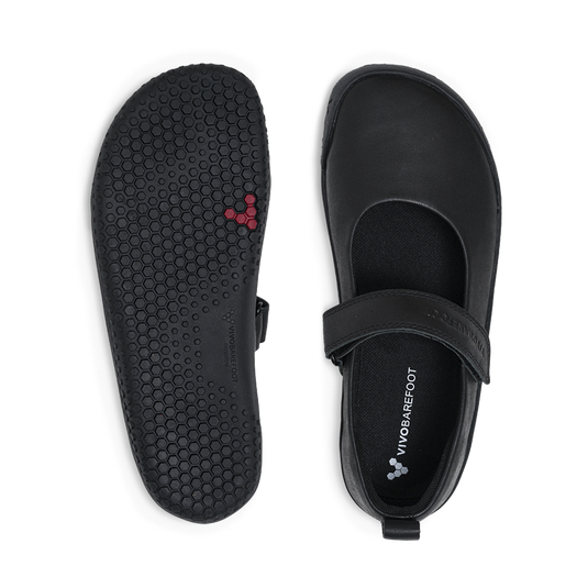 Vivobarefoot Wyn School Juniors Obsidian-1