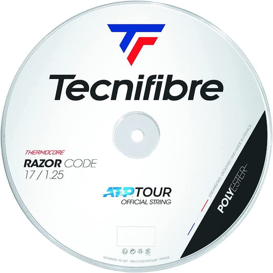 Tecnifibre Razor Code Tennis String Reel 1.25mm 17 Gauge 200m Coil - Blue-1