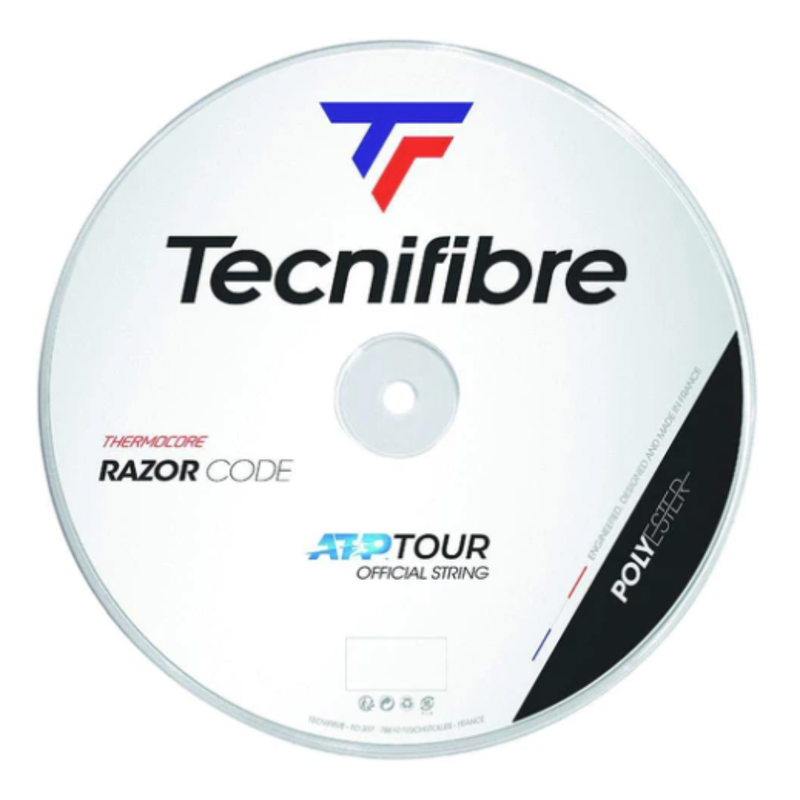 Load image into Gallery viewer, Tecnifibre Razor Code Tennis String Reel 1.25mm 17 Gauge 200m Coil - White Strings-0
