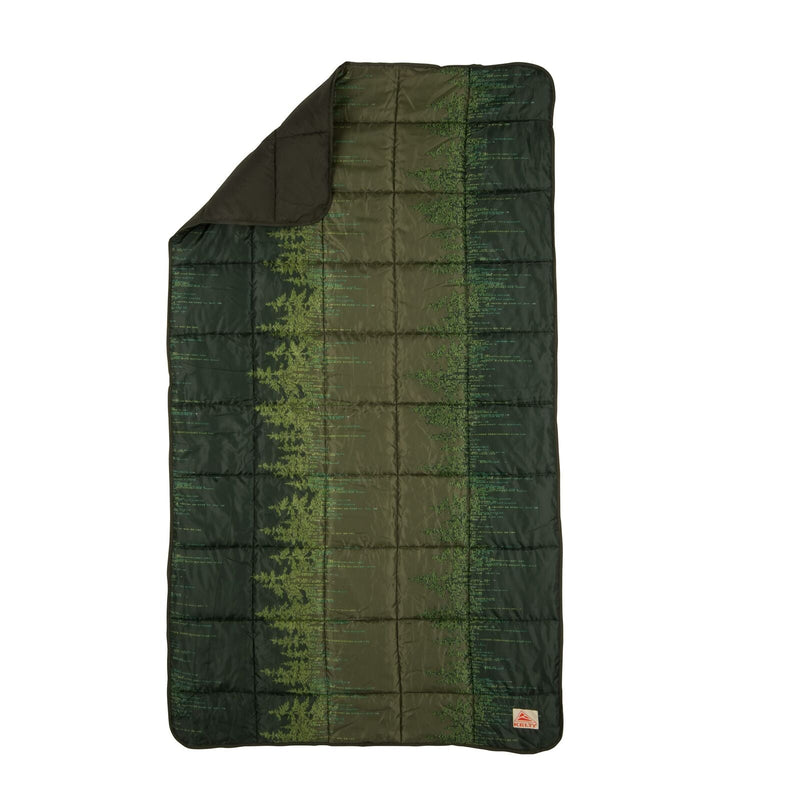 Load image into Gallery viewer, Kelty Bestie Camping Blanket Insulated Outdoor &amp; Travel Throw in Winter Moss/Treeline Matrix Pattern-1
