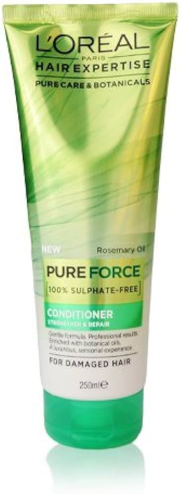 L'Oreal Hair Expertise Pure Force 100% Sulphate Free Conditioner For Damaged Hair 250ml-1