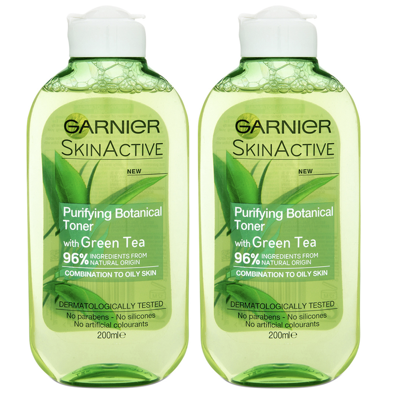 Load image into Gallery viewer, 2x Garnier 200ml Nourishing Botanical Toner with Green Tea Combination Oily Skin-0
