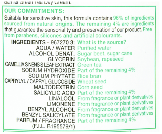2x Garnier 200ml Nourishing Botanical Toner with Green Tea Combination Oily Skin-2