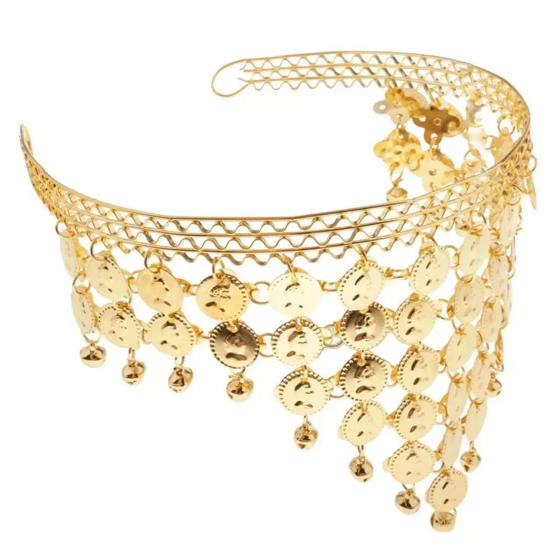 Load image into Gallery viewer, BELLY DANCE HEADBAND Indian Fancy Dress Costume Gypsy Bollywood Tribal Boho-3
