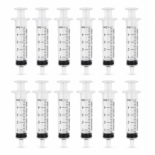 12x 5ml Dessert Syringes Cocktail Cake Party Shooter Crafts-0