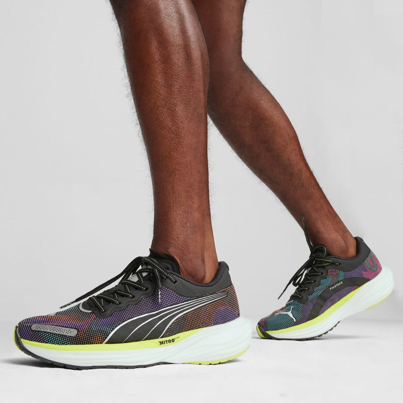 Load image into Gallery viewer, Mens Puma Deviate NITRO 2 Psychedelic Rush PUMA Black Lime Pow White - Size 11.5-2
