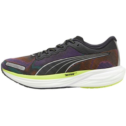 Mens Puma Deviate NITRO 2 Psychedelic Rush PUMA Black Lime Pow White - Size 11.5-1