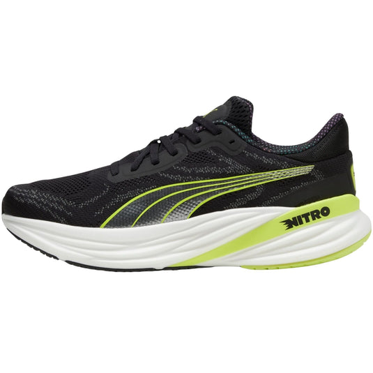 Mens Puma Magnify NITRO 2 Psychedelic Rush PUMA Black-Lime Pow - Size 12-0