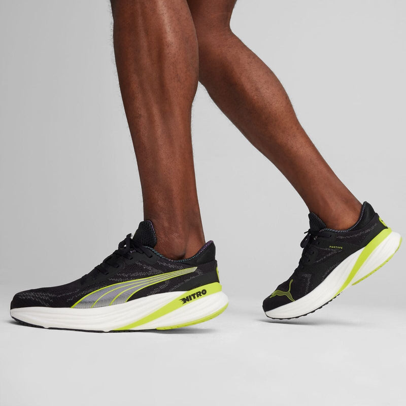 Load image into Gallery viewer, Mens Puma Magnify NITRO 2 Psychedelic Rush PUMA Black-Lime Pow - Size 11.5-2
