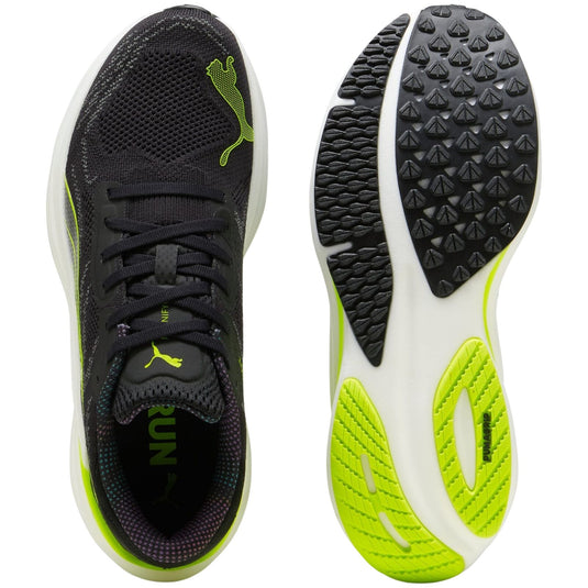 Mens Puma Magnify NITRO 2 Psychedelic Rush PUMA Black-Lime Pow - Size 11.5-3