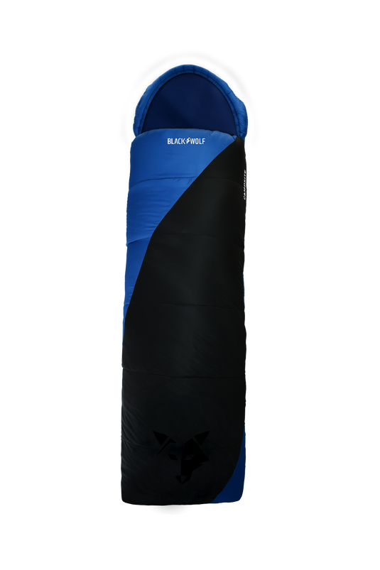 Campsite Summer +5 Sleeping Bag for Camping and Hiking in Marine Blue-0