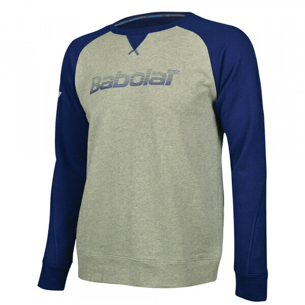 Load image into Gallery viewer, Babolat Boys Core Sweatshirt Warm Top Sport Junior Kids Children - Grey/Navy-0
