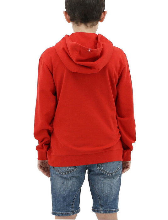 Liverpool FC Youth Boys Hoodie Jumper LFC YNWA Firebird Hoody - Red-4