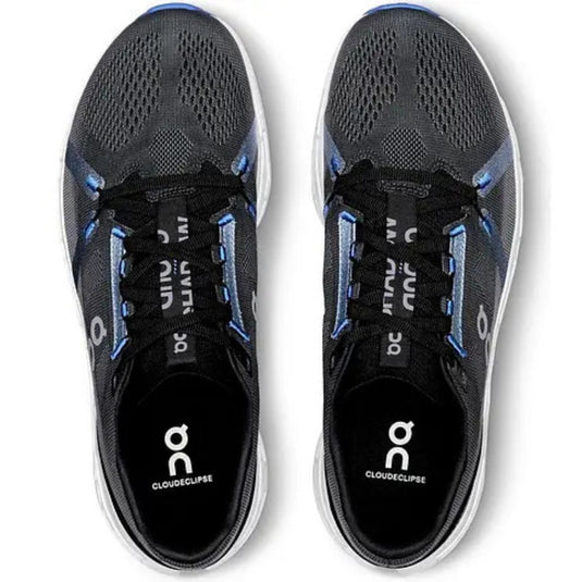 On Cloudeclipse Mens Running Shoes in Black/Frost, size 11-3
