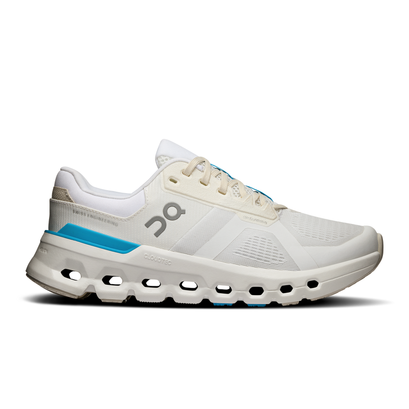 Load image into Gallery viewer, On Womens Cloudrunner 2 Running Shoes Sneakers in White/Horizon-2
