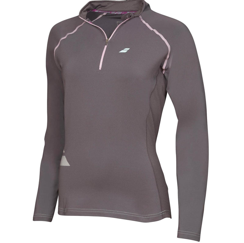 Load image into Gallery viewer, BABOLAT Womens 1/2 Zip Core Long Sleeve Top Tennis Sports Gym Training-4
