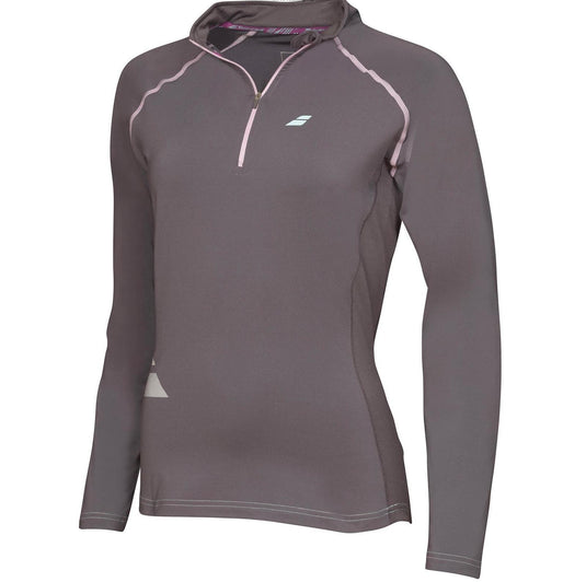 BABOLAT Womens 1/2 Zip Core Long Sleeve Top Tennis Sports Gym Training-7
