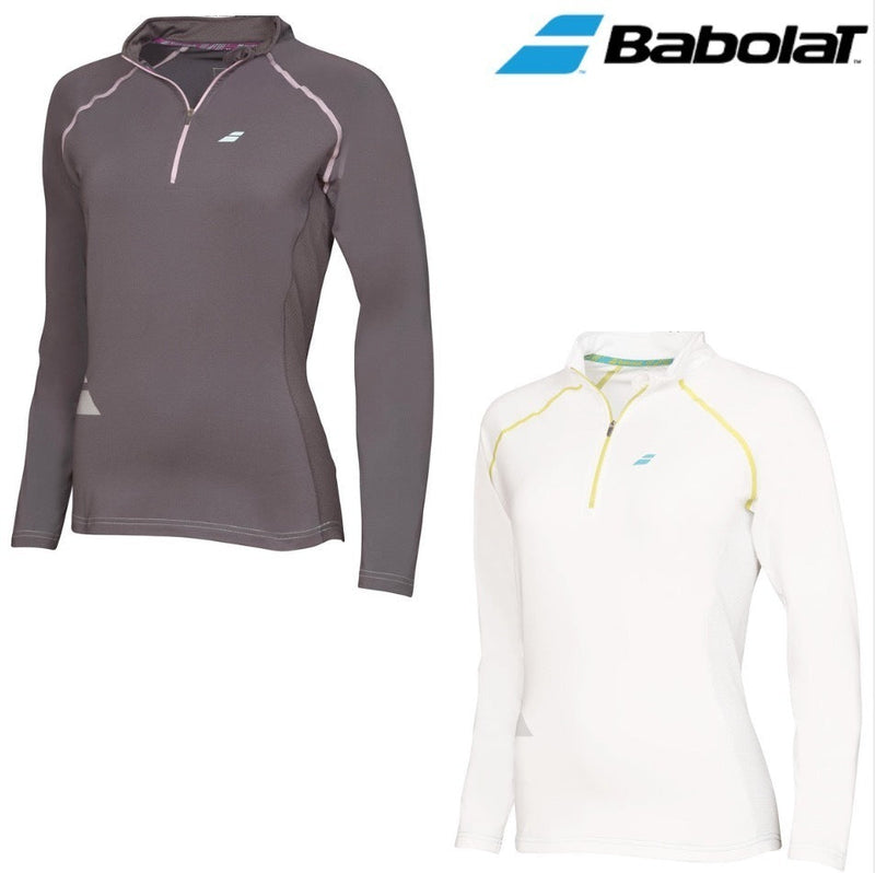 Load image into Gallery viewer, BABOLAT Womens 1/2 Zip Core Long Sleeve Top Tennis Sports Gym Training-1
