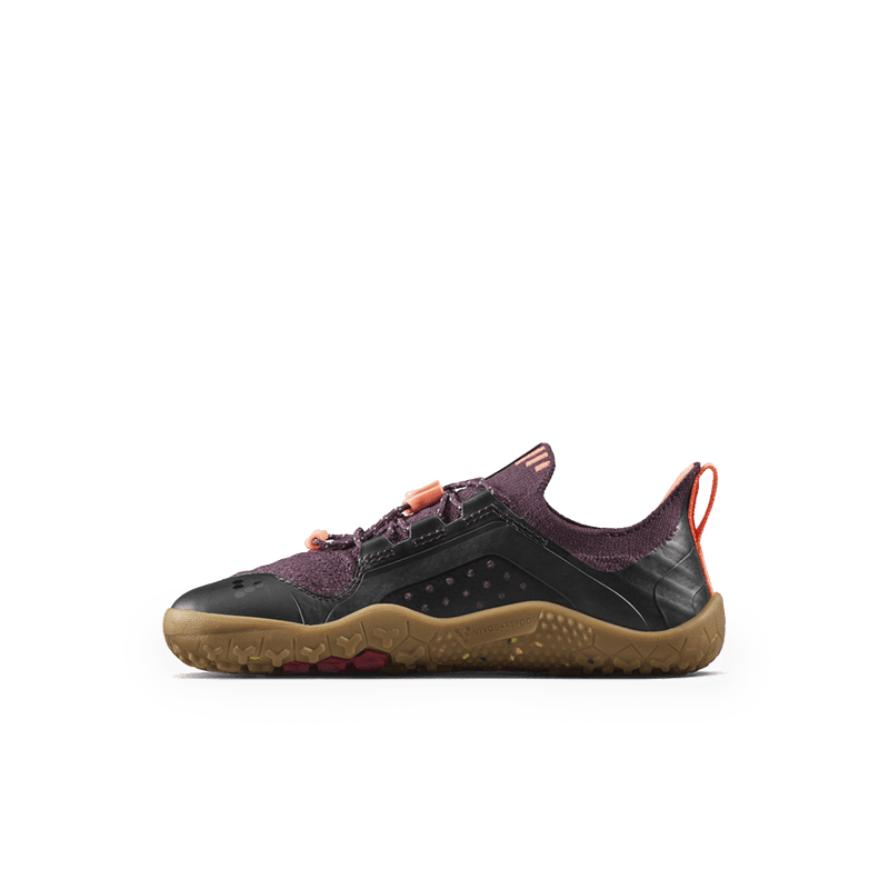 Load image into Gallery viewer, Vivobarefoot Primus Trail Knit FG Kids Huckleberry/ Molten Lava-2
