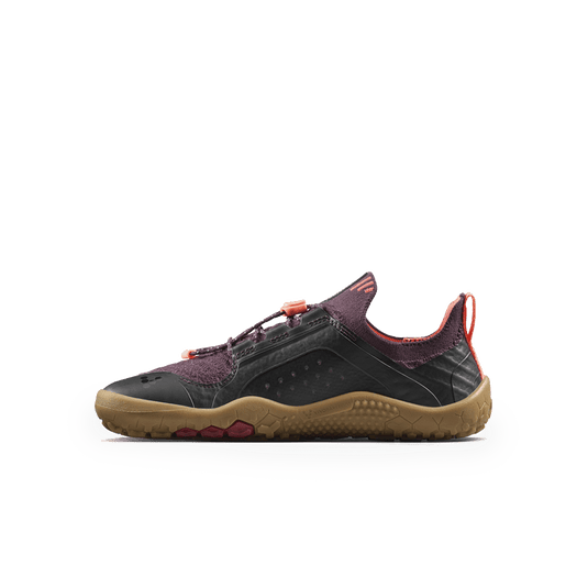 Vivobarefoot Primus Trail Knit FG Juniors Huckleberry/ Molten Lava