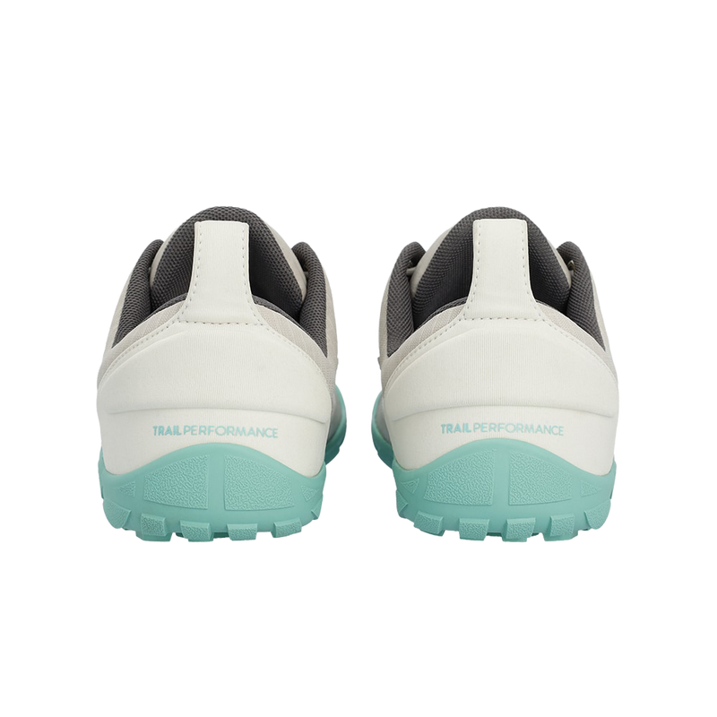 Load image into Gallery viewer, Groundies Chamonix TR Low Women's Barefoot Trail Shoes – Stone/Mint
