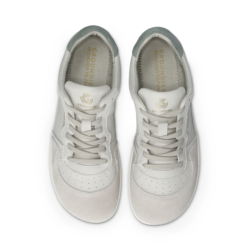 Load image into Gallery viewer, Groundies Nova GO1 Women's Barefoot Sneakers – Beige/Pink
