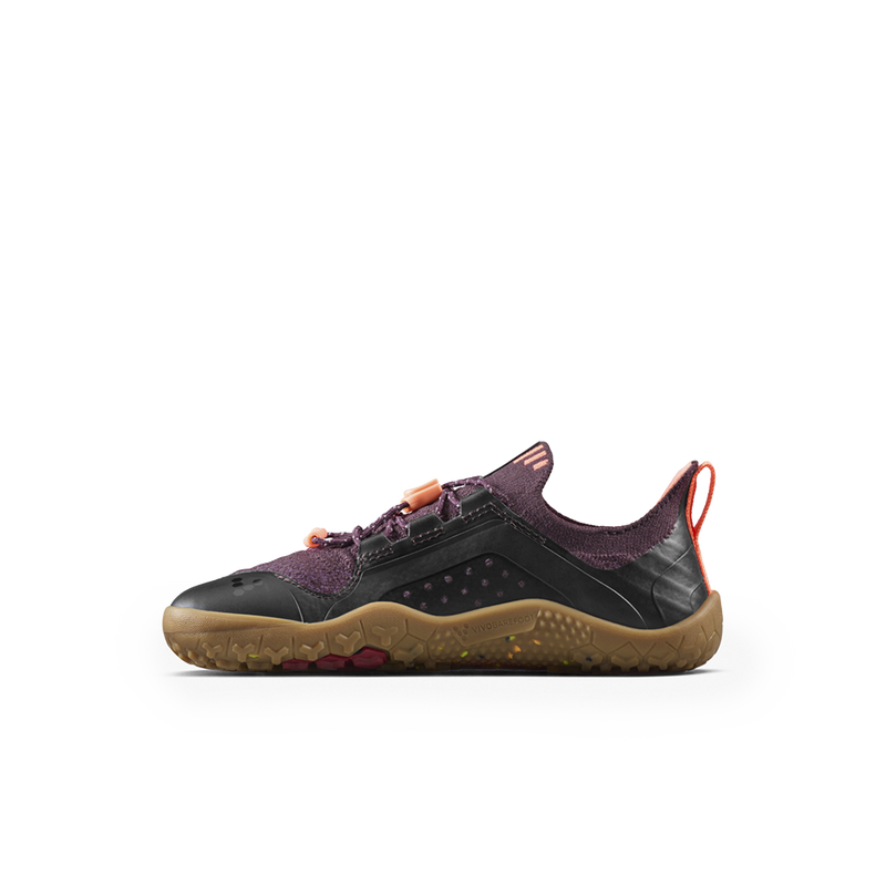 Load image into Gallery viewer, Vivobarefoot Primus Trail Knit FG Preschool Huckleberry/ Molten Lava-2
