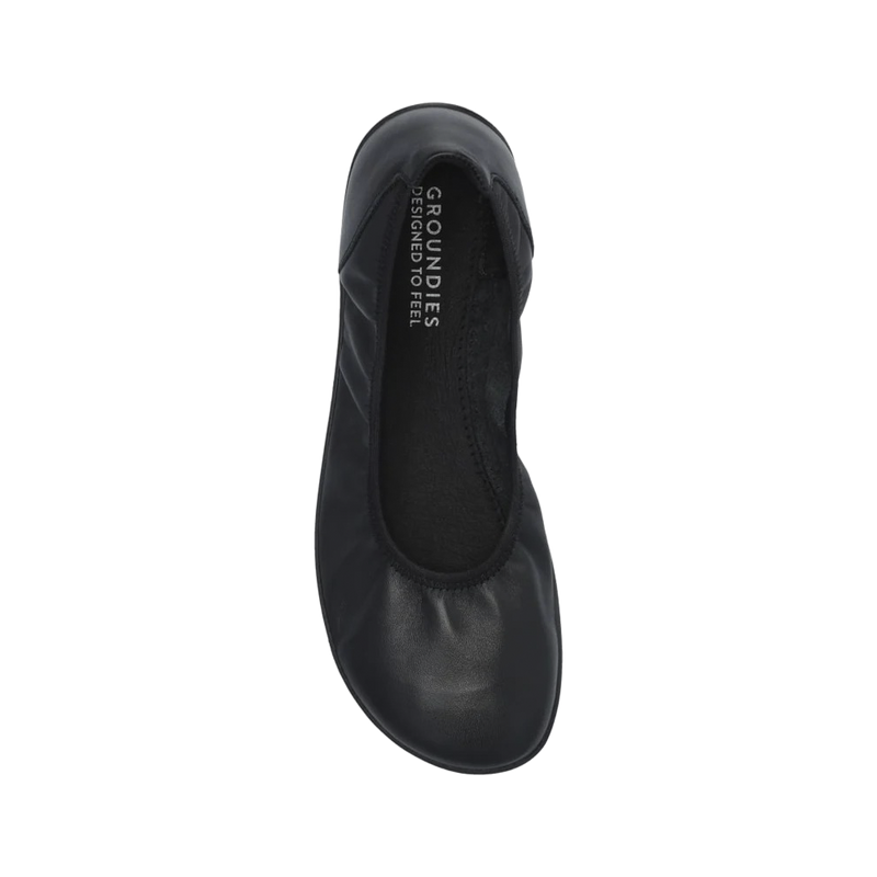 Load image into Gallery viewer, Groundies Lily 3.0 Barefoot+ Women's Ballet Flats – Black
