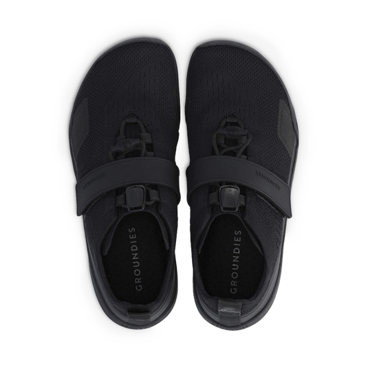 Groundies G-Flex Men's Barefoot Cross-Training Shoes – Black